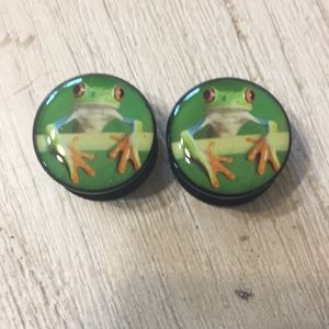 Frog plugs body jewelry